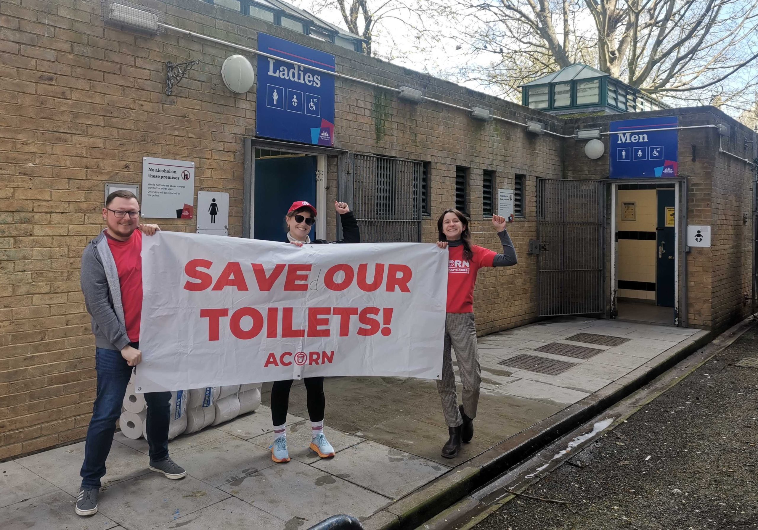ACORN Brighton save public toilets!