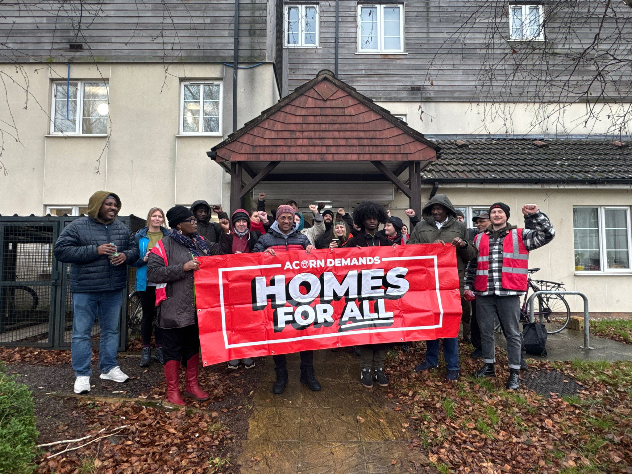 ACORN members stop eviction in Bristol