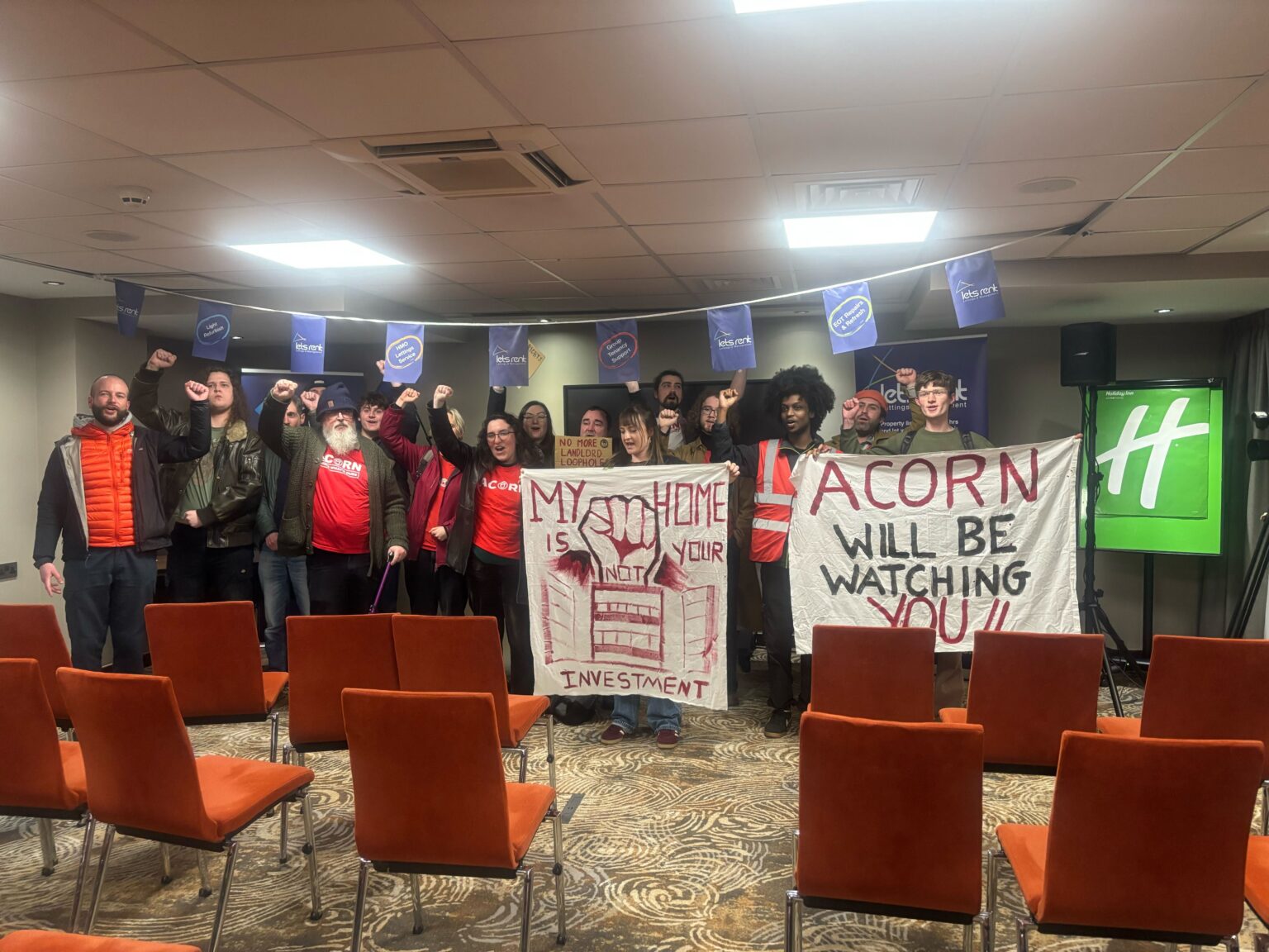 ACORN members disrupt landlord seminar in Bristol – ACORN